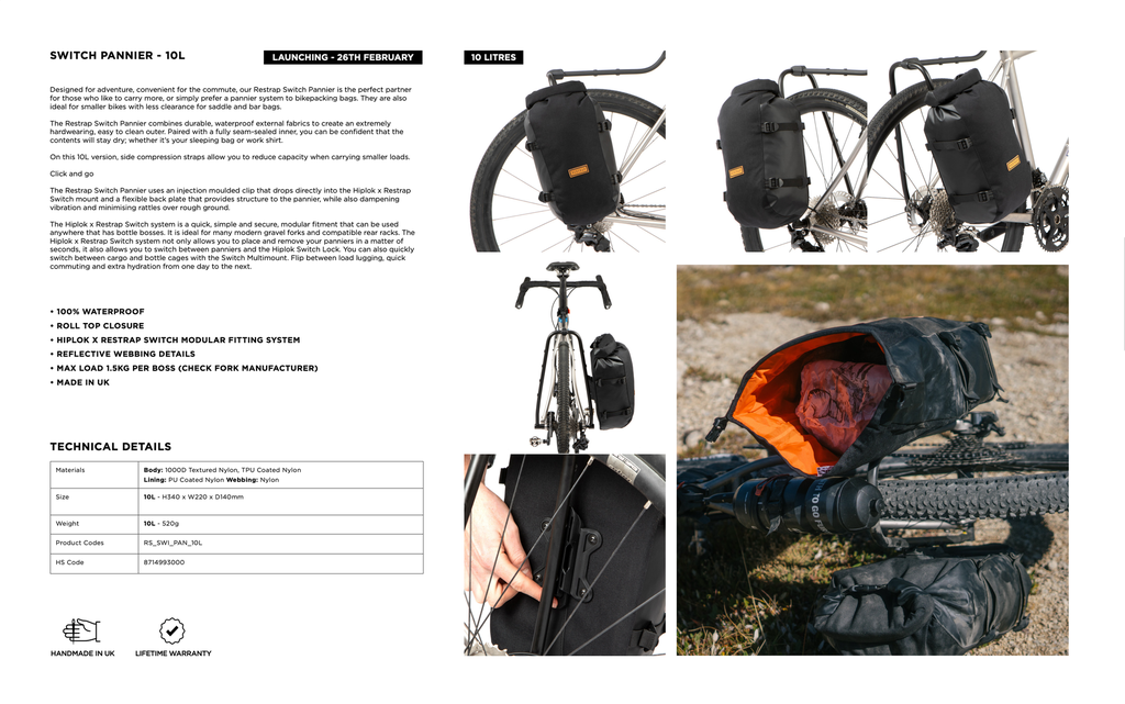 Switch Pannier - 10 Litres